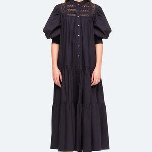 Sea Button-Down Dress